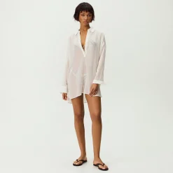 Kith Women Sarai Sheer Shirt Dress