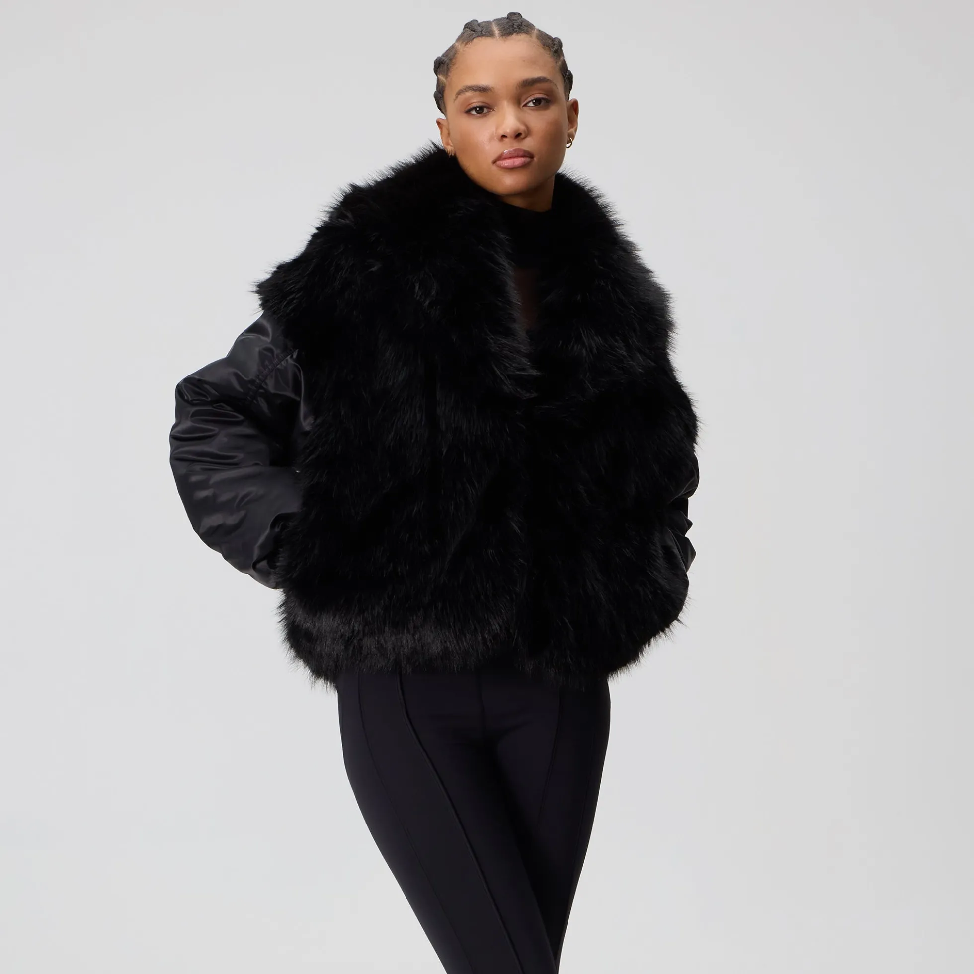 Kith Women Senna Faux Fur Reversible Bomber