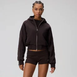 Kith Women Simra Satin Zip Sleeve Bomber