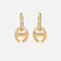 Klaasp Earrings with Diamonds