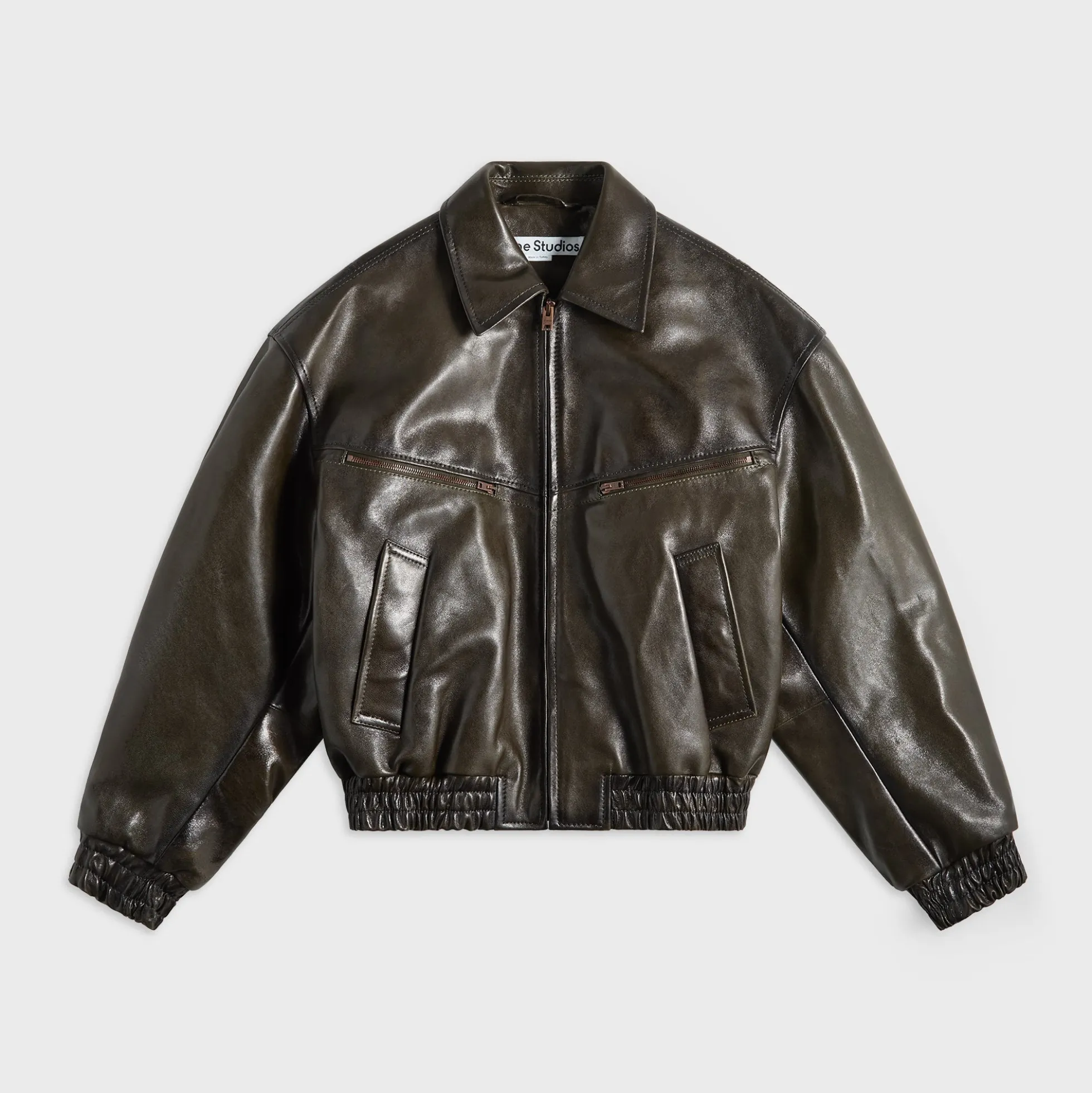 Leather Bomber Jacket