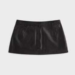 Lisa for Kith Women Nari Monogram Leather Mini Skirt