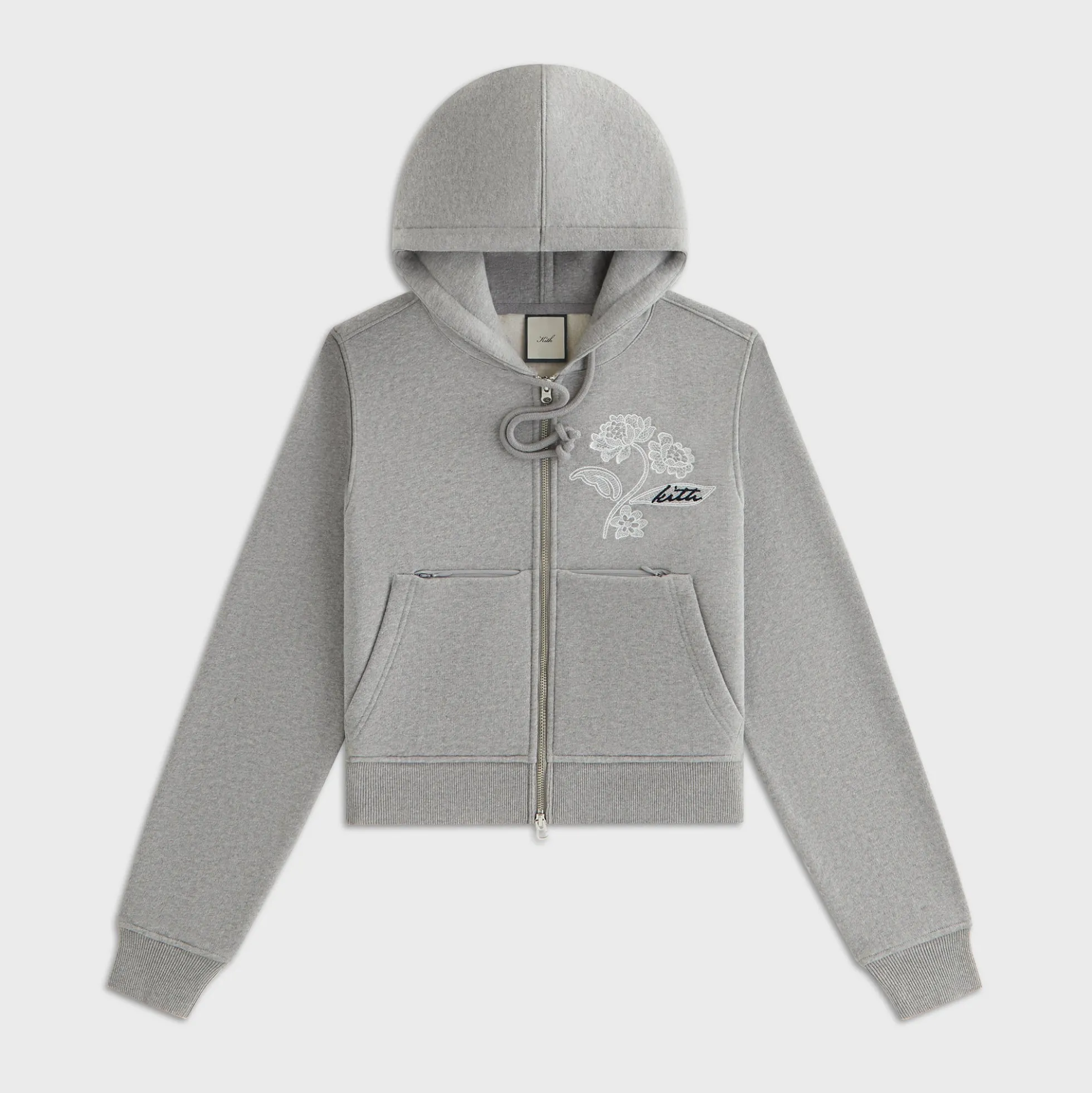 Lisa for Kith Women Tye Embroidered Lace Zip Hoodie
