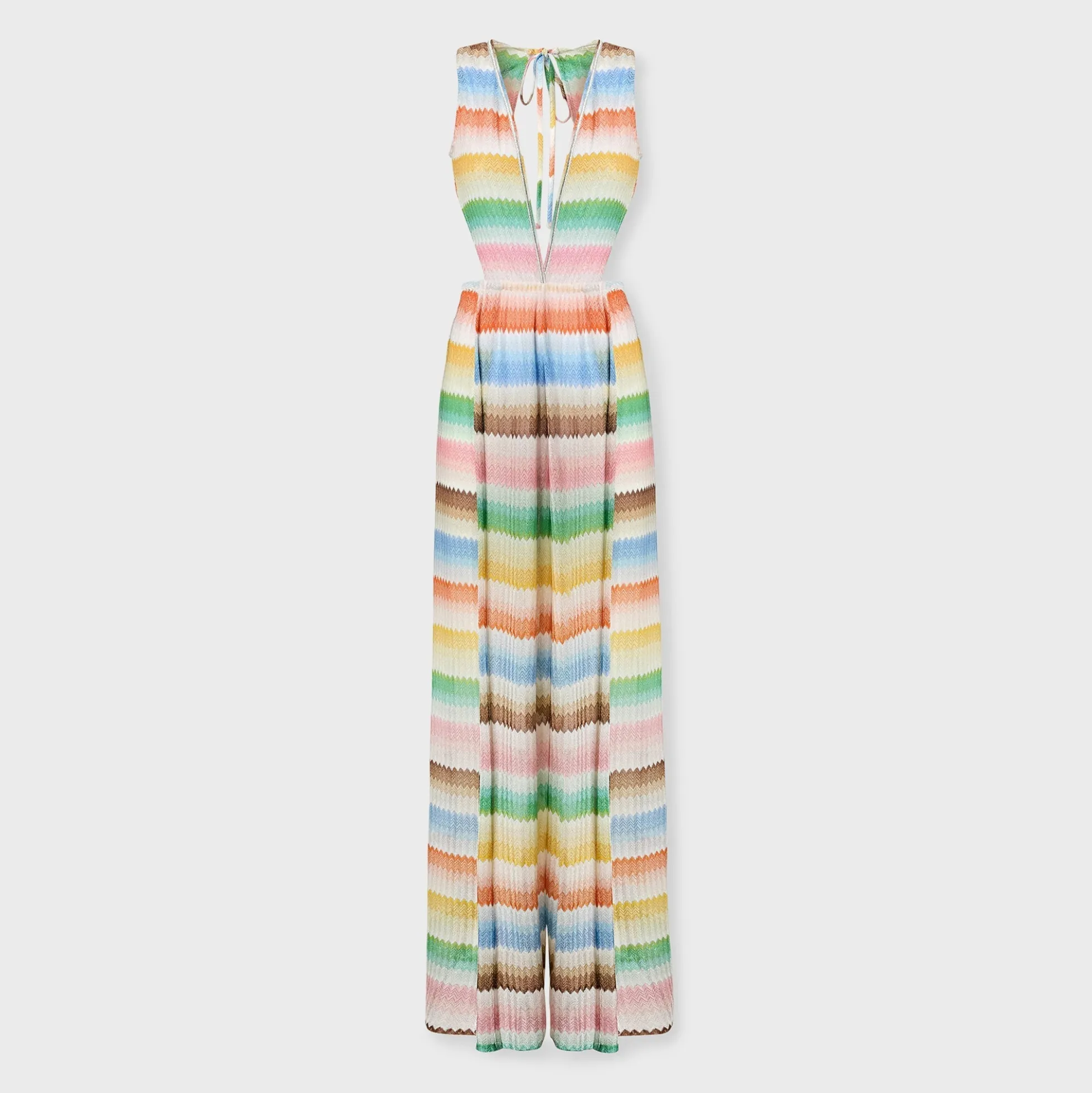 Long Jumpsuit Slit Dress