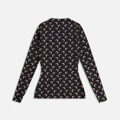 Marine Serre Moon Printed Jersey Second Skin Crewneck