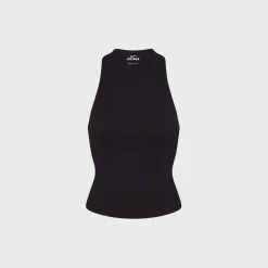 Matte Mock-Neck Racerback Tank Top