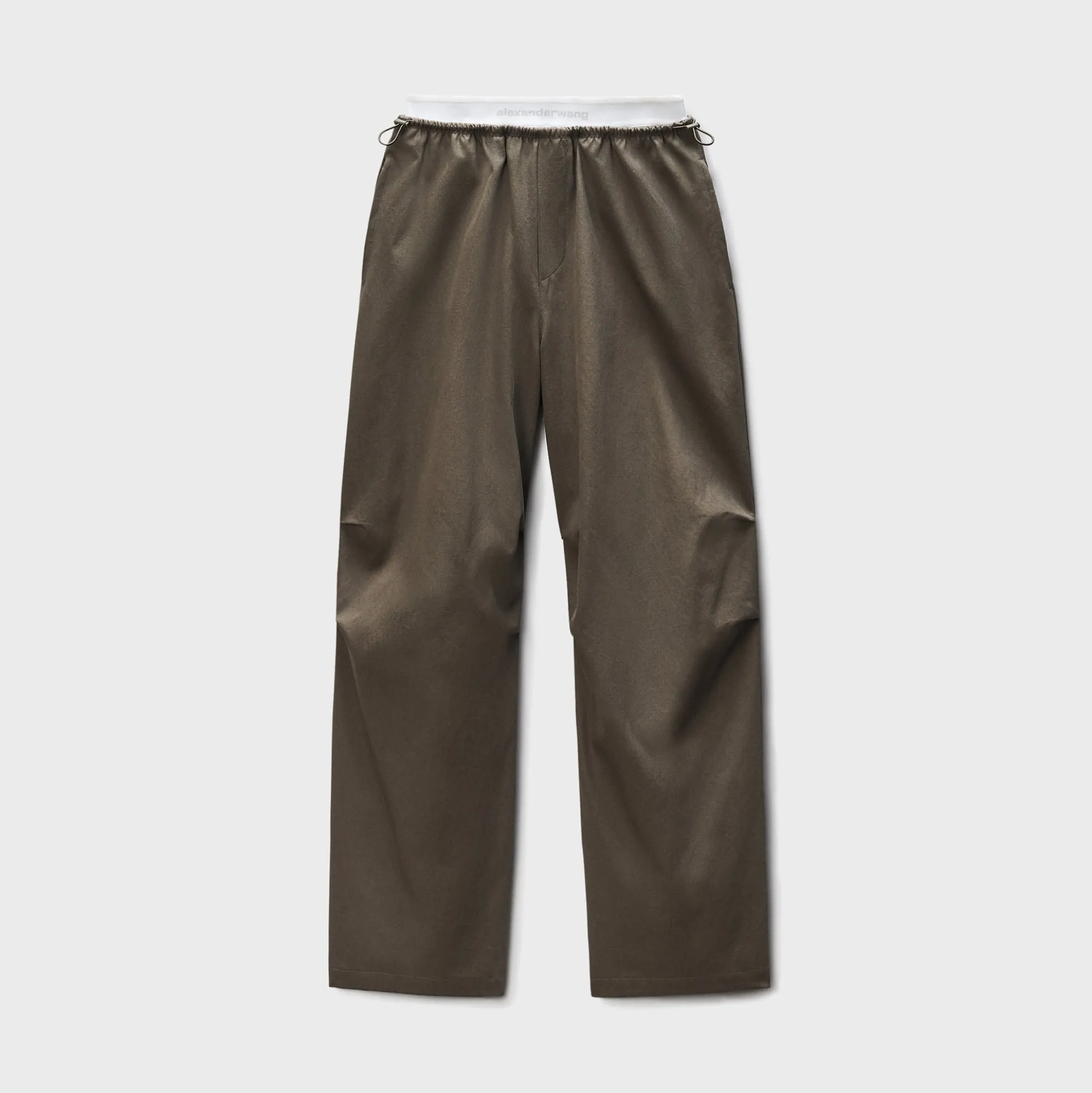 Mid-Rise Logo Elastic Pant