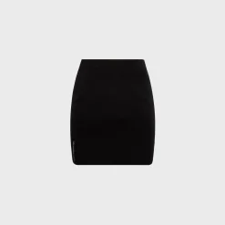 Mini Skirt with Knit Logo Patch