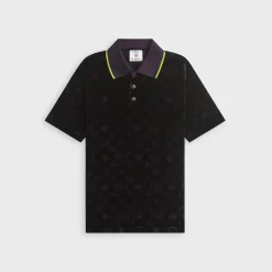 Monogram Velour Polo Shirt