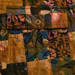 Multi Pattern Patchwork Fatigue Short