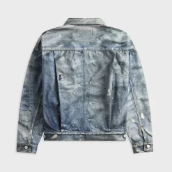 New Manual Printed Denim Jacket