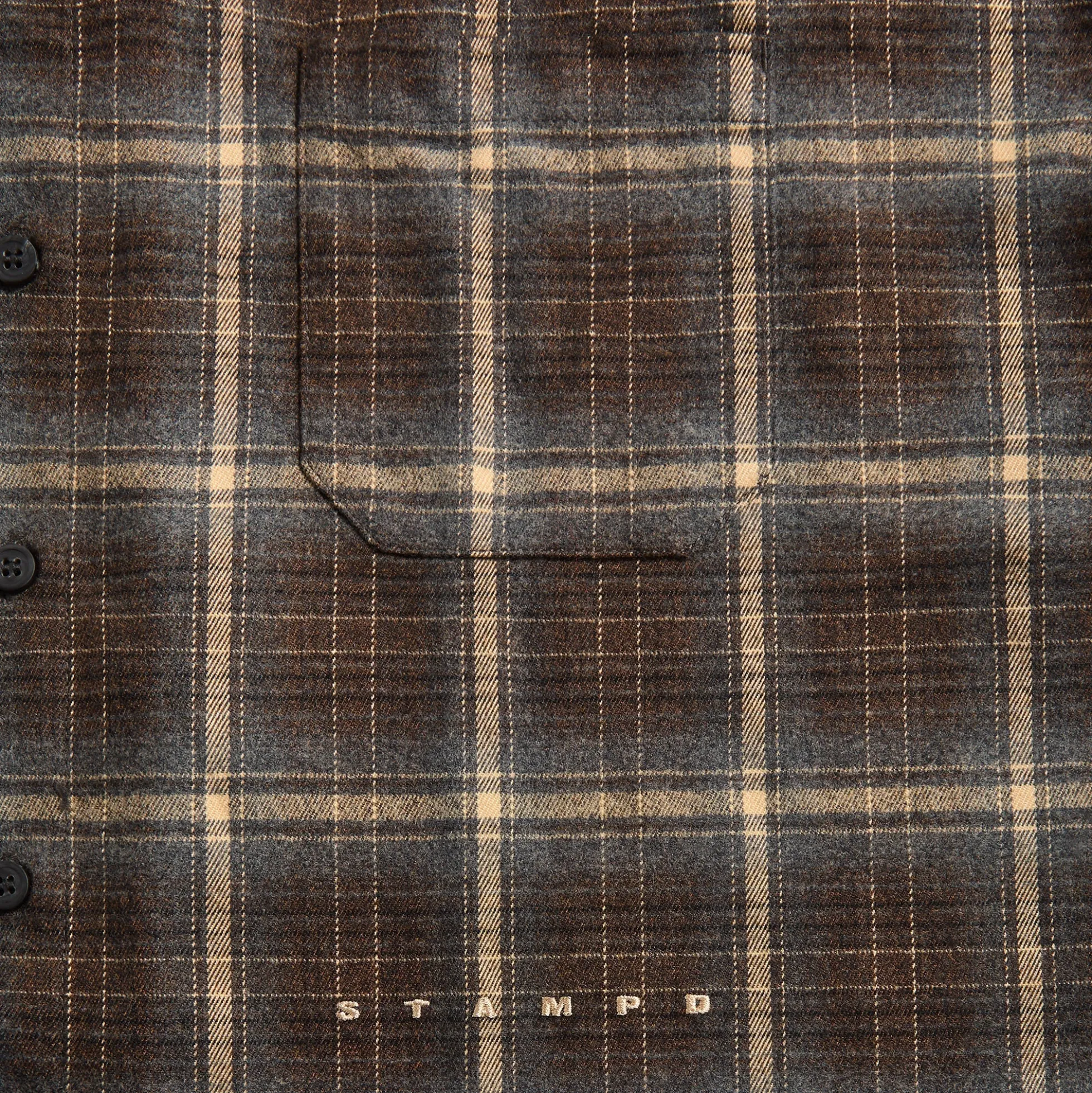 Oversized Plaid Button-Down Shirt