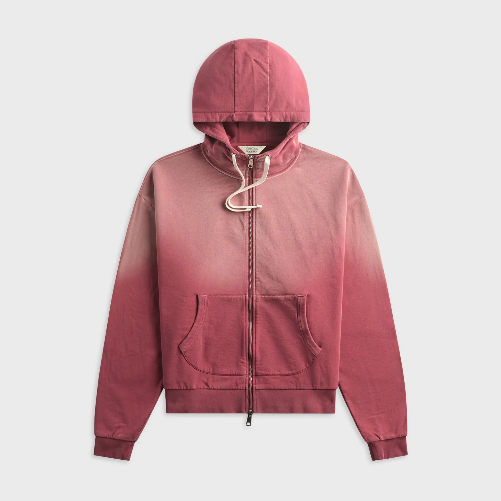 Padded Elbow Zip-Up Hoodie
