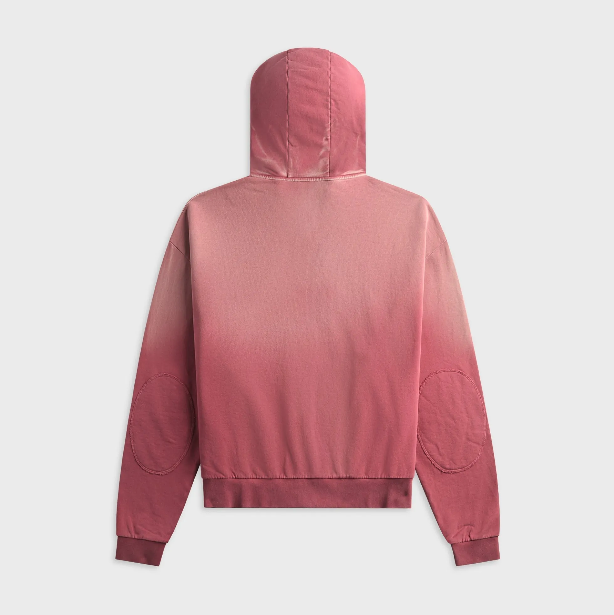 Padded Elbow Zip-Up Hoodie