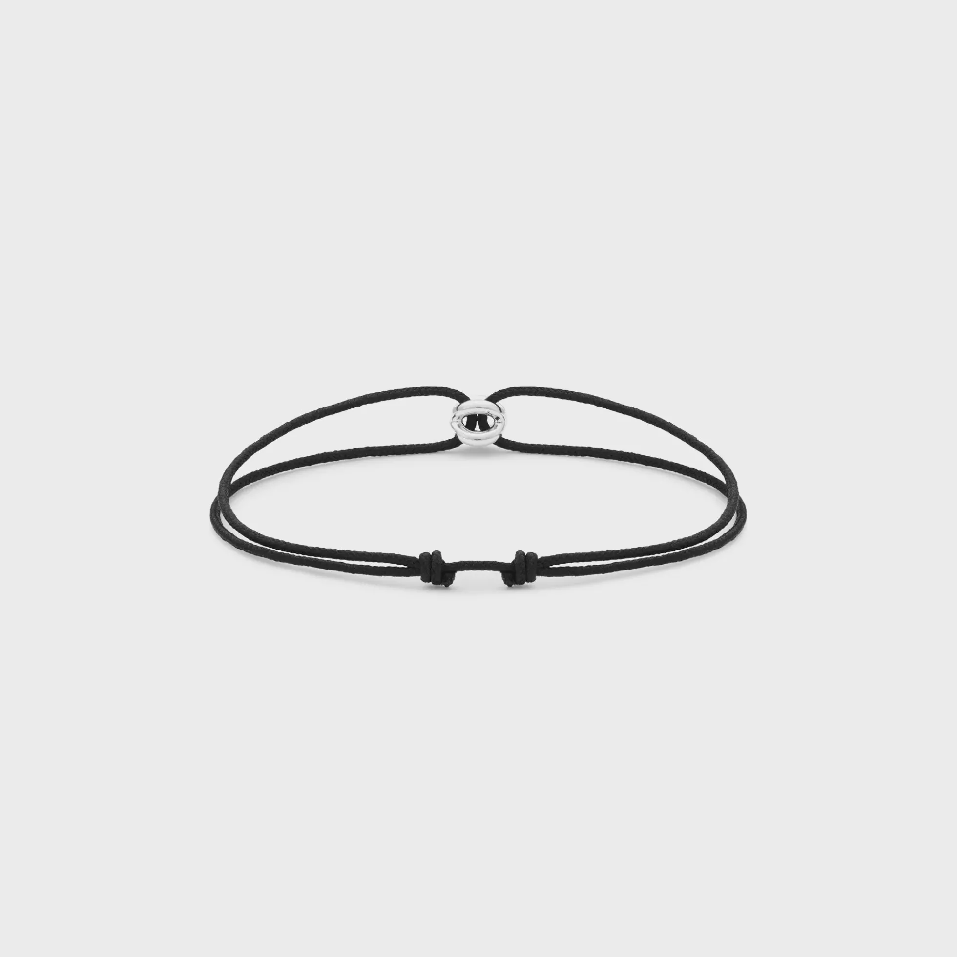Polished Sterling Silver Entrelacs Cord Bracelet