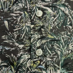 Printed Airy Silk Half-Sleeved Shirt