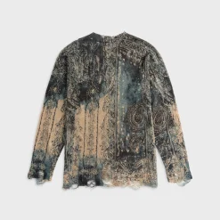 Printed Boyfriend Sweater