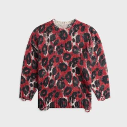 Printed Oversized Sweater