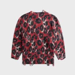 Printed Oversized Sweater