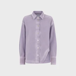 Purple Eliza Denim Shirt