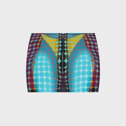 Re-Edition Center Front Zip Mini Skirt