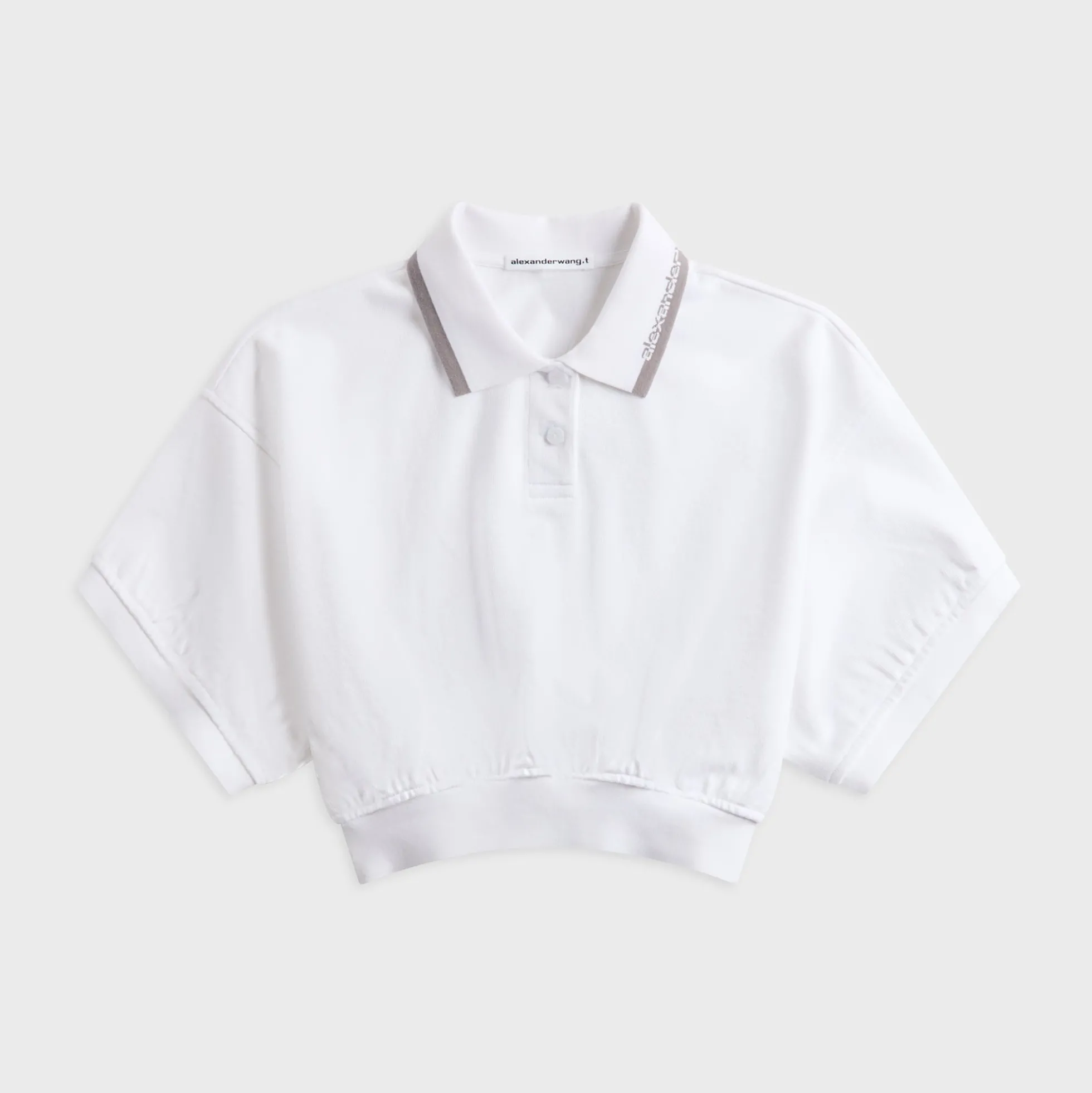 Relaxed Cropped Cinched Polo