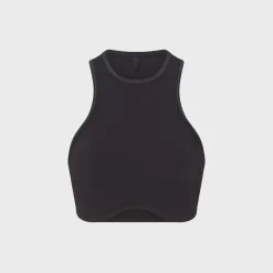 Ribbed Seamless Racerneck Bra