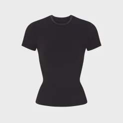 Ribbed Seamless Short Sleeve Top