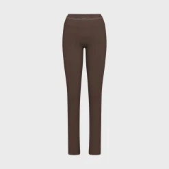 Ribbed Seamless Straight Leggings
