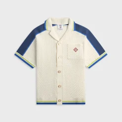 Short Sleeve Crochet Shirt