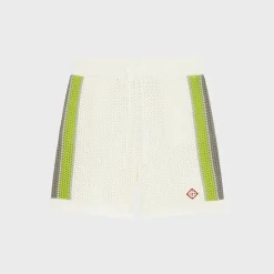 Stripe Crochet Shorts