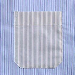 Striped Poplin Short Sleeve Shirt