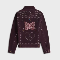Studded 14W Corduroy Jean Jacket