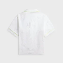 Towelling Monogram Short Sleeve Shirt