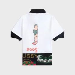 Upcycled Jersey Polo Shirt