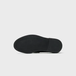 Vinyl Embroidered Leather Loafers