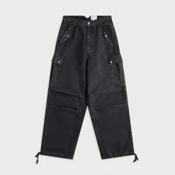Washed Canvas Parachute Pant