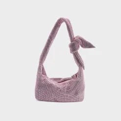 Waverly Crystal Mesh Mini Hobo Bag