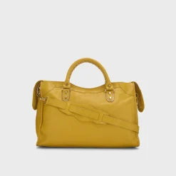 WGACA Balenciaga Chevre Metallic Edge Classic City Bag