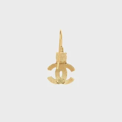 WGACA Chanel Crystal CC Earrings