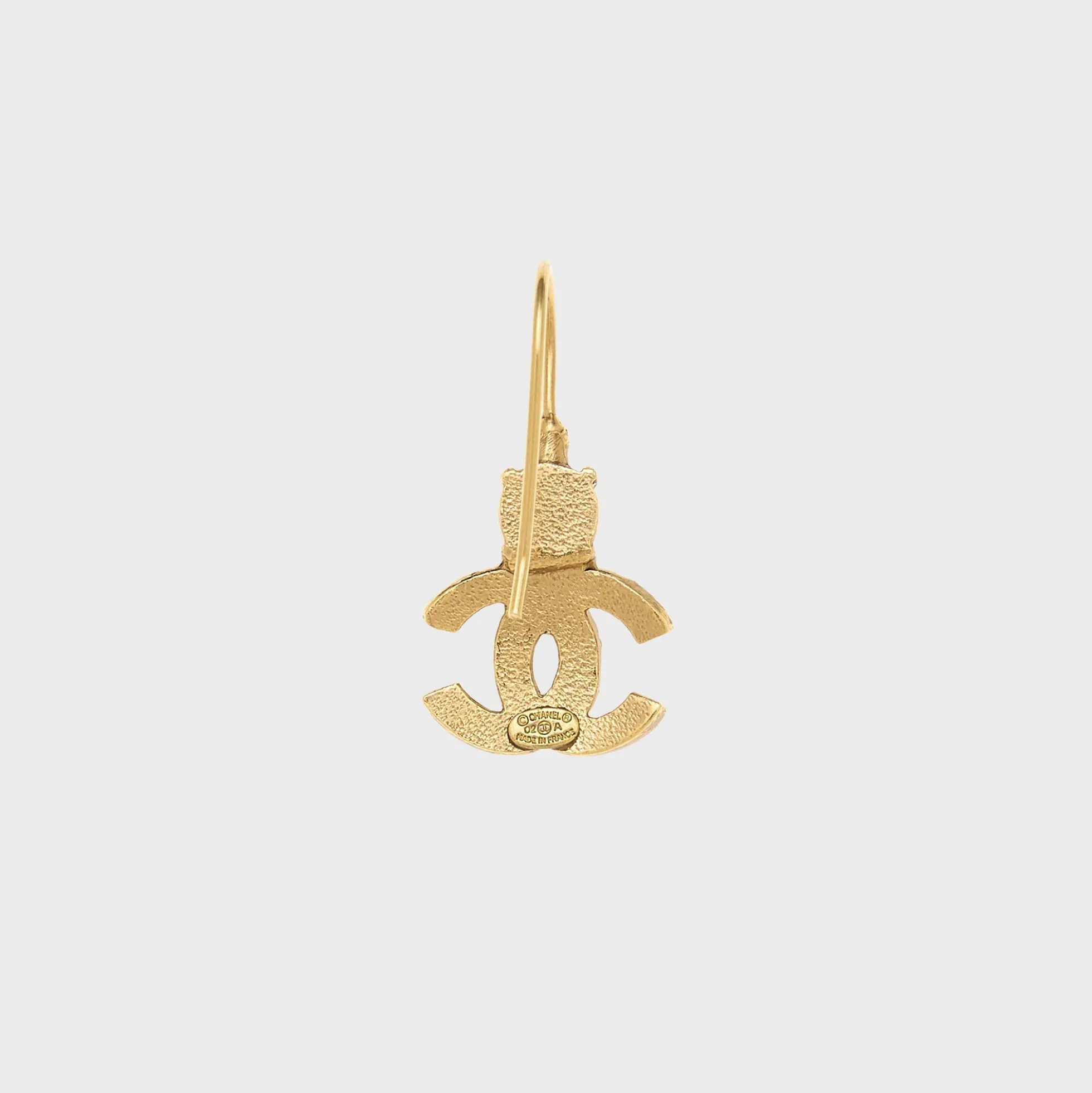 WGACA Chanel Crystal CC Earrings