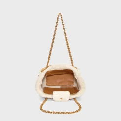 WGACA Chanel Shearling Coco Neige Shopping Tote Small