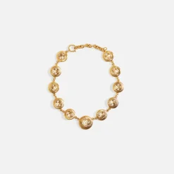 WGACA Chanel Sunburst Coin Necklace
