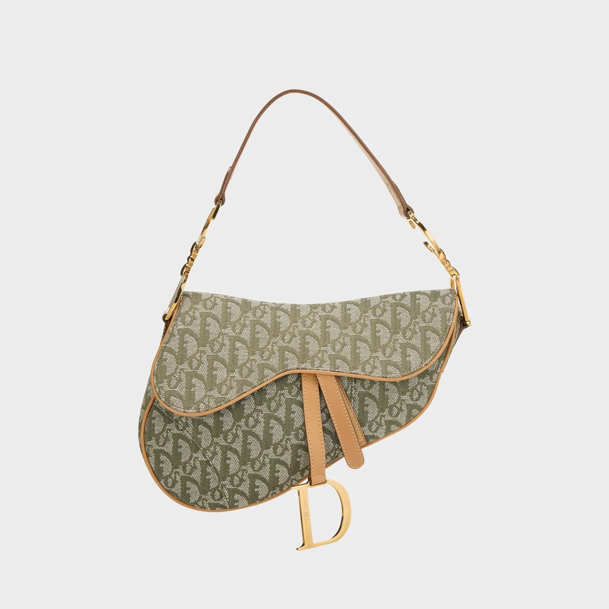 WGACA Dior Green Trotter Saddle Bag