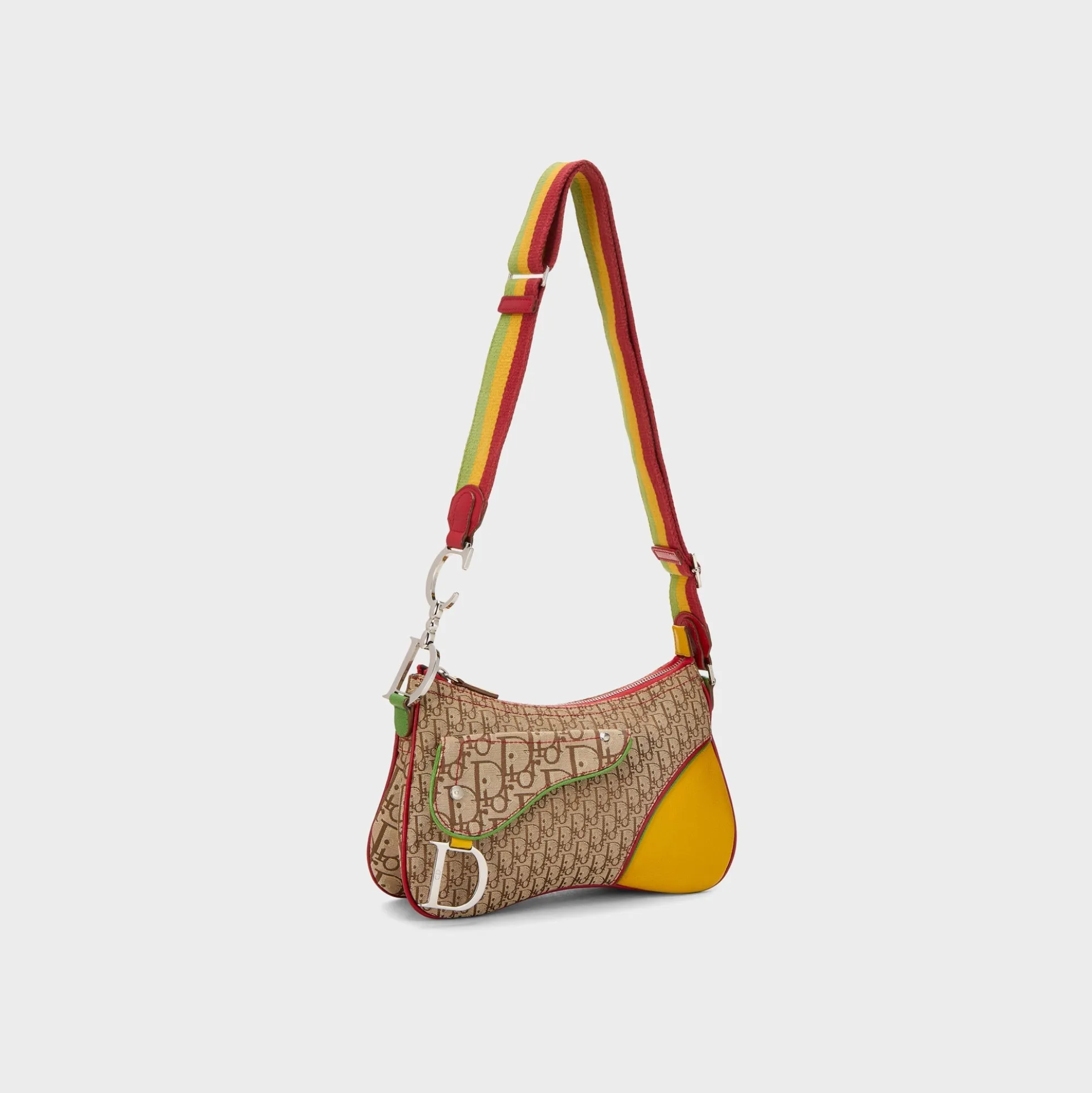 WGACA Dior Trotter Rasta Double Saddle Bag