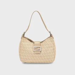 WGACA Fendi Zucchino Canvas Shoulder Bag