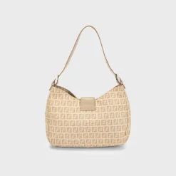 WGACA Fendi Zucchino Canvas Shoulder Bag