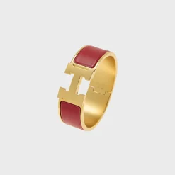WGACA Hermes Clic H Wide Bracelet