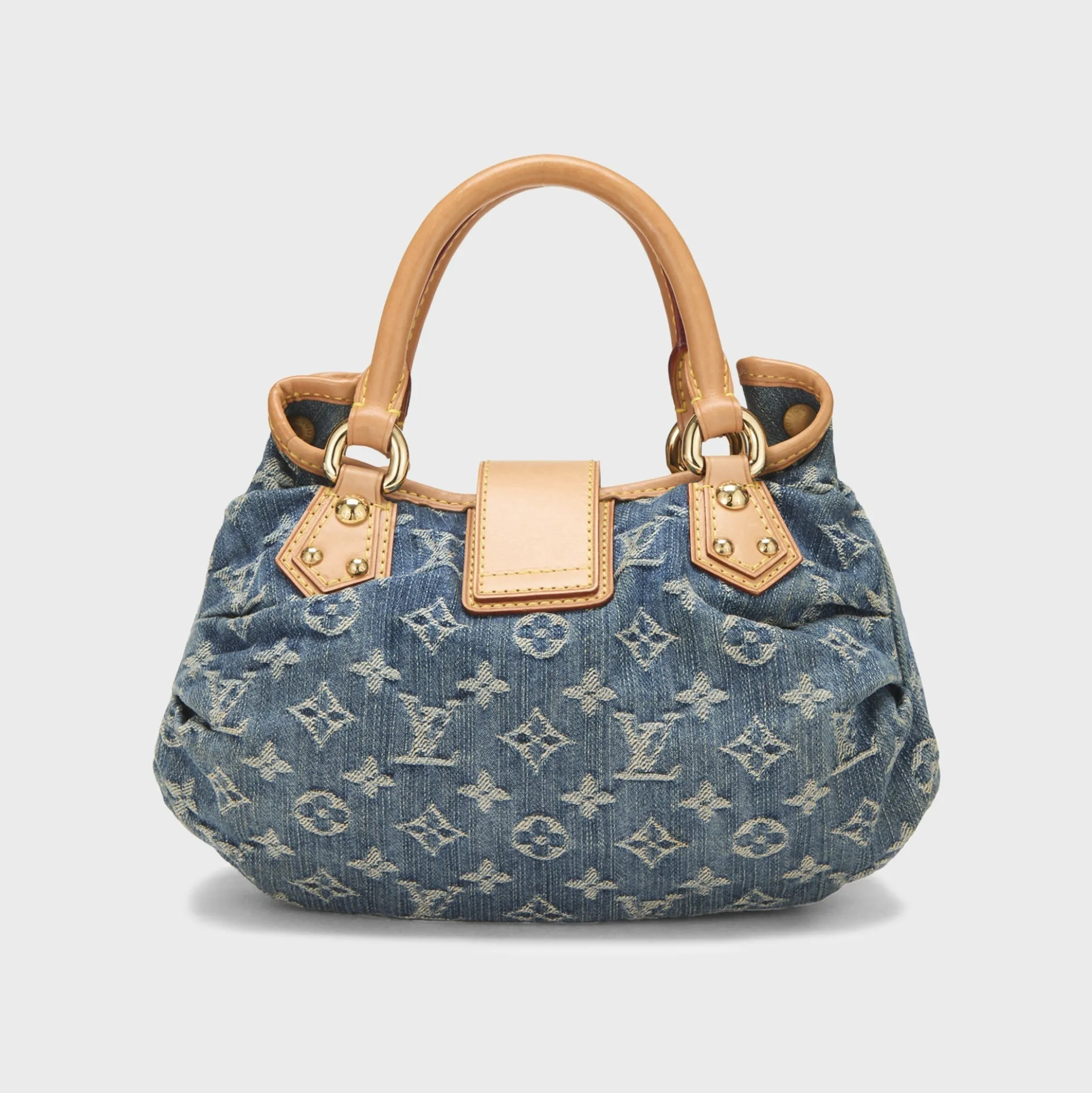 WGACA Louis Vuitton Monogram Denim Pleaty Bag