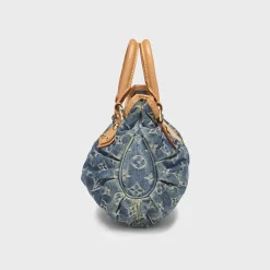 WGACA Louis Vuitton Monogram Denim Pleaty Bag